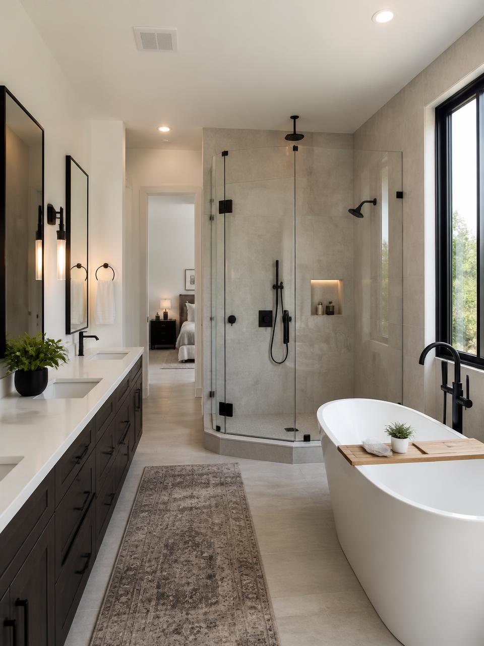 Soaking Tub & Walk-In Shower